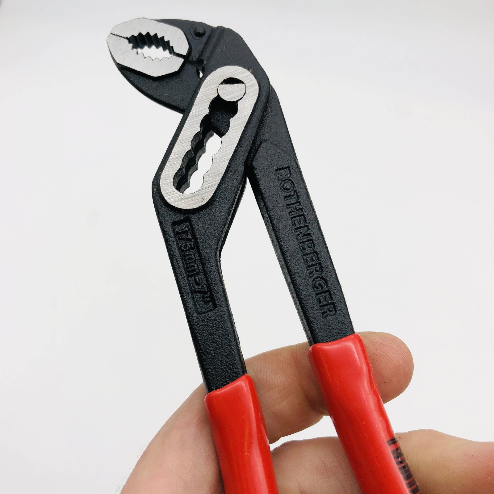 Rothenberger 70521 Insulated Waterpump Pliers 7" Max Pipe 1" Black Water Pump