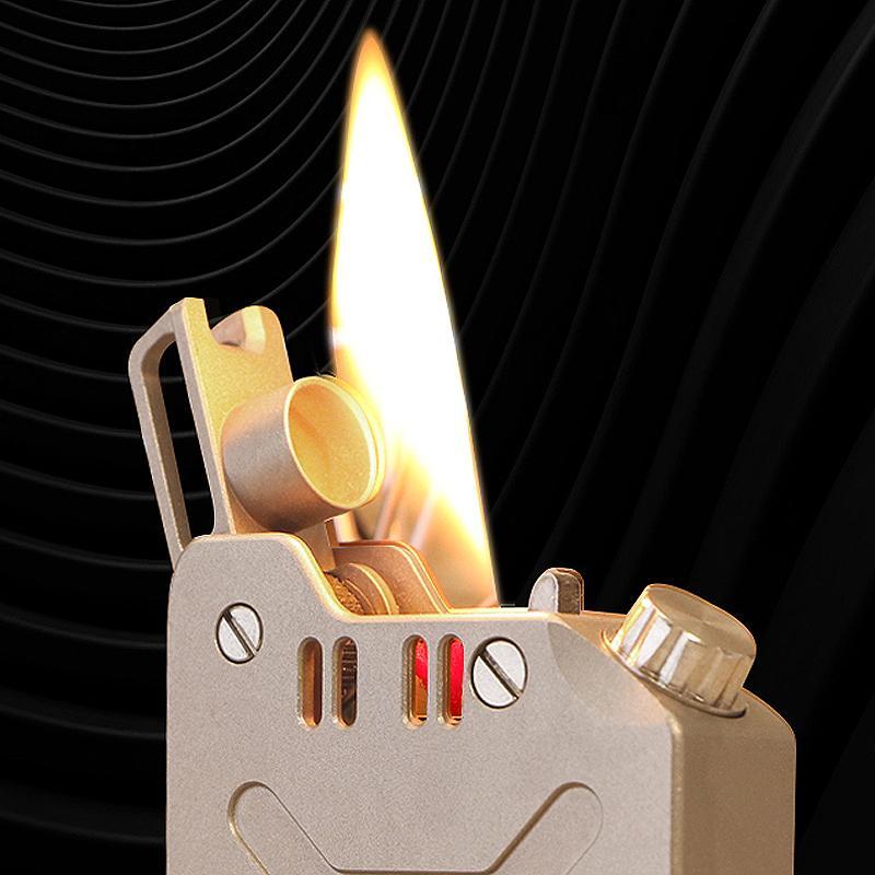 Creative CNC Fuel Lighter Mechanical Catapult Design Stainless Steel Refillable