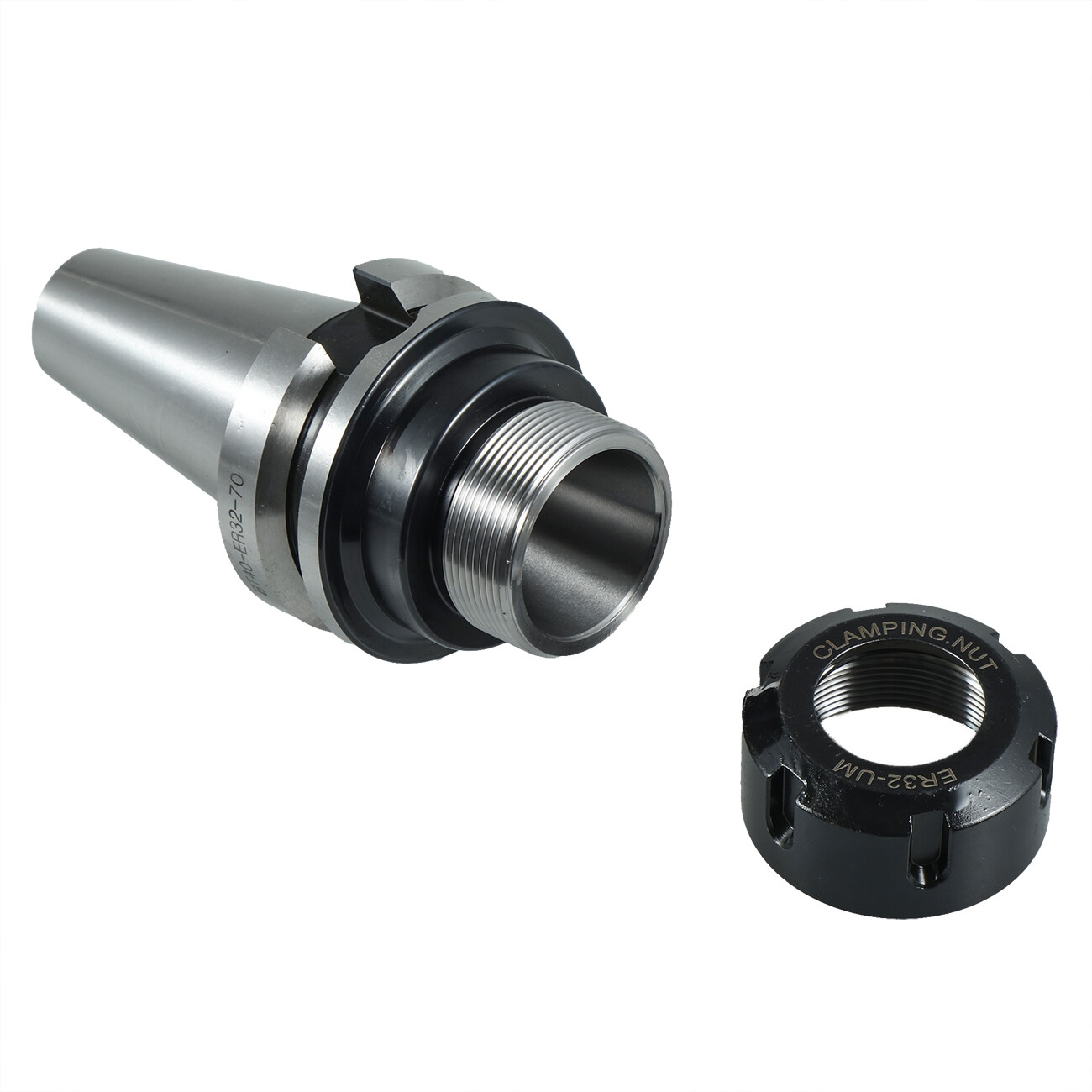 8pcs BT40 ER32 70mm Shank Holder Collet Chuck Sliver Tool Holder For CNC Milling