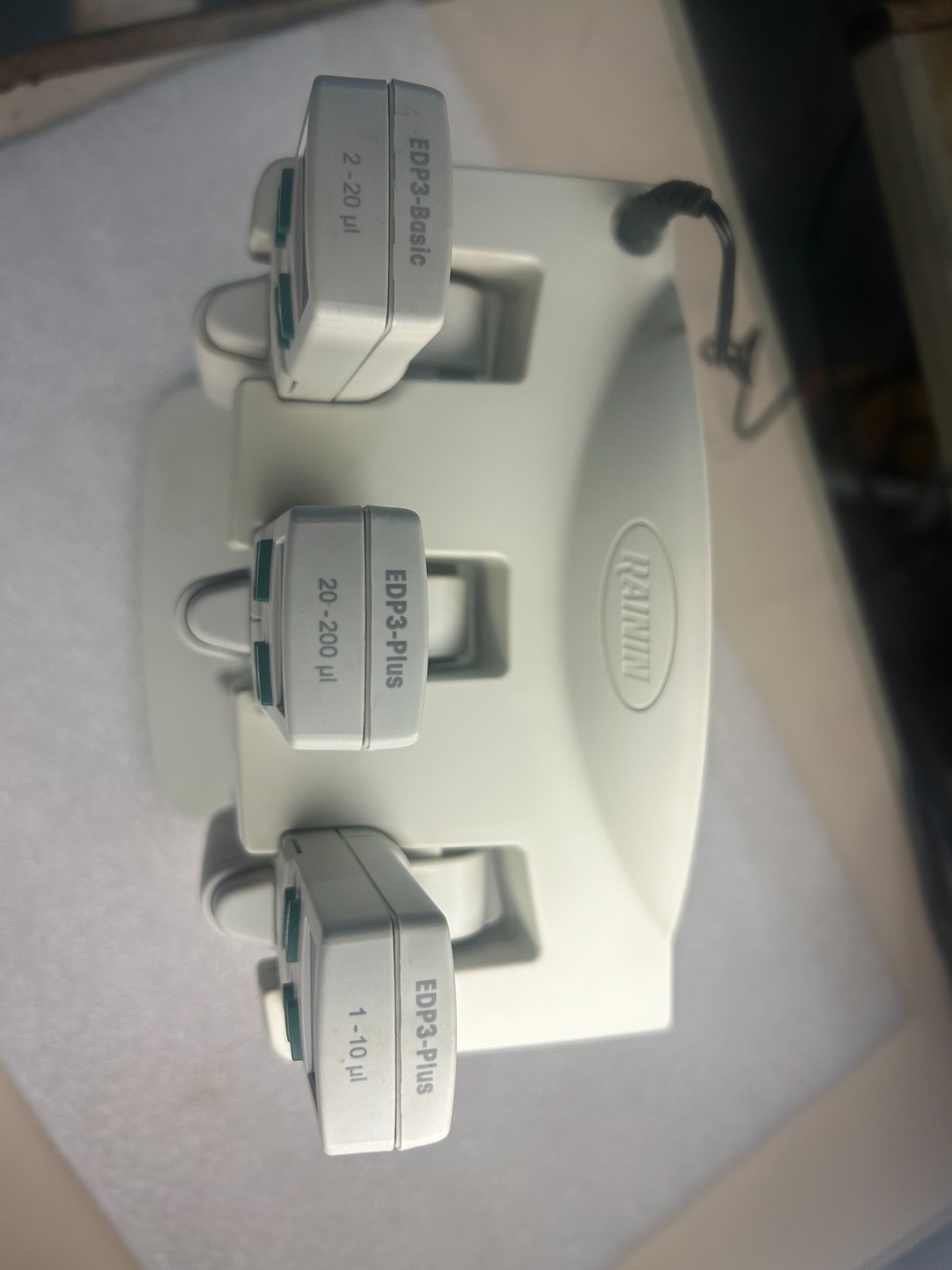 Rainin E3 Rapid Charge Stand w/ EDP3-Basic and (2) EDP3-Plus