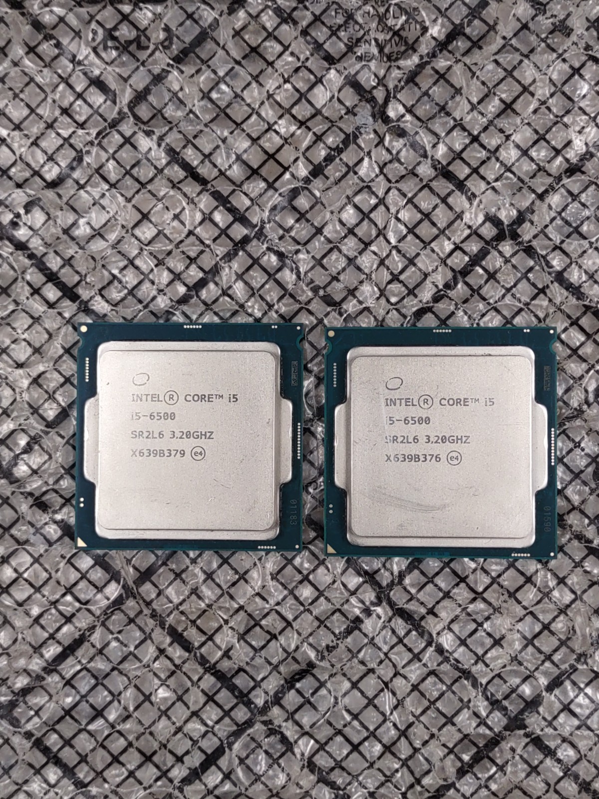 Lot of (2) Intel i5-6500 3.2ghz Quad Core Socket 1151 CPU SR2L6