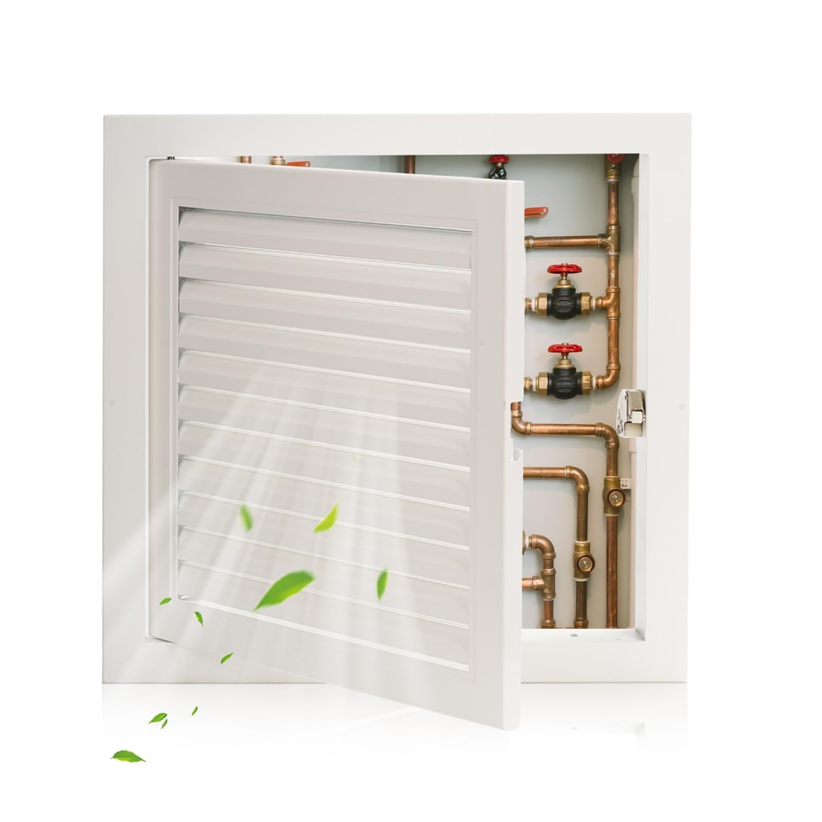 9.5x9.5 Inch Louvered Access Doors Panel Drywall Vent Aluminum Alloy White