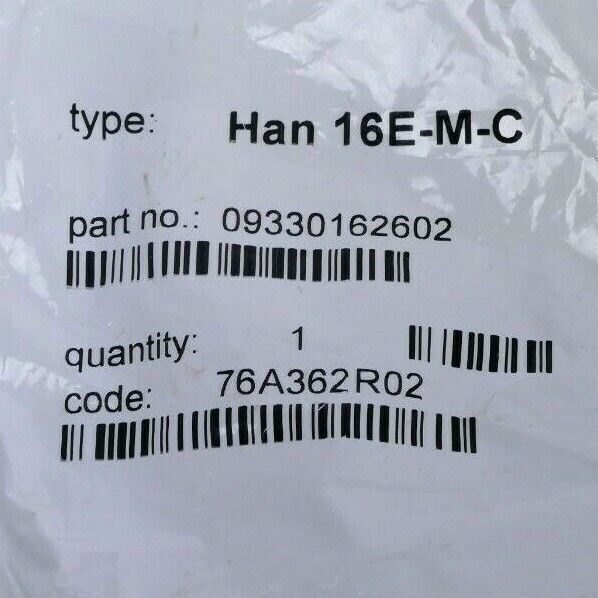 Harting connector housing Han 16 E-M-C | 09330162602