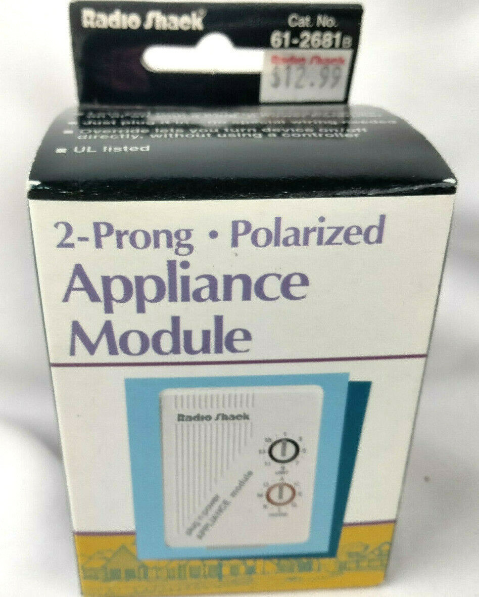 RADIO SHACK 2-Prong Polarized Appliance Module 61-2681B NEW (old stock)