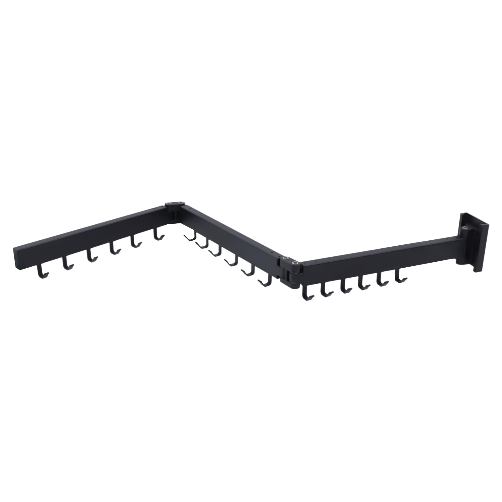 Clothes Drying Rack Laundry Organizer Folding Retractable Wall Mount Hanger