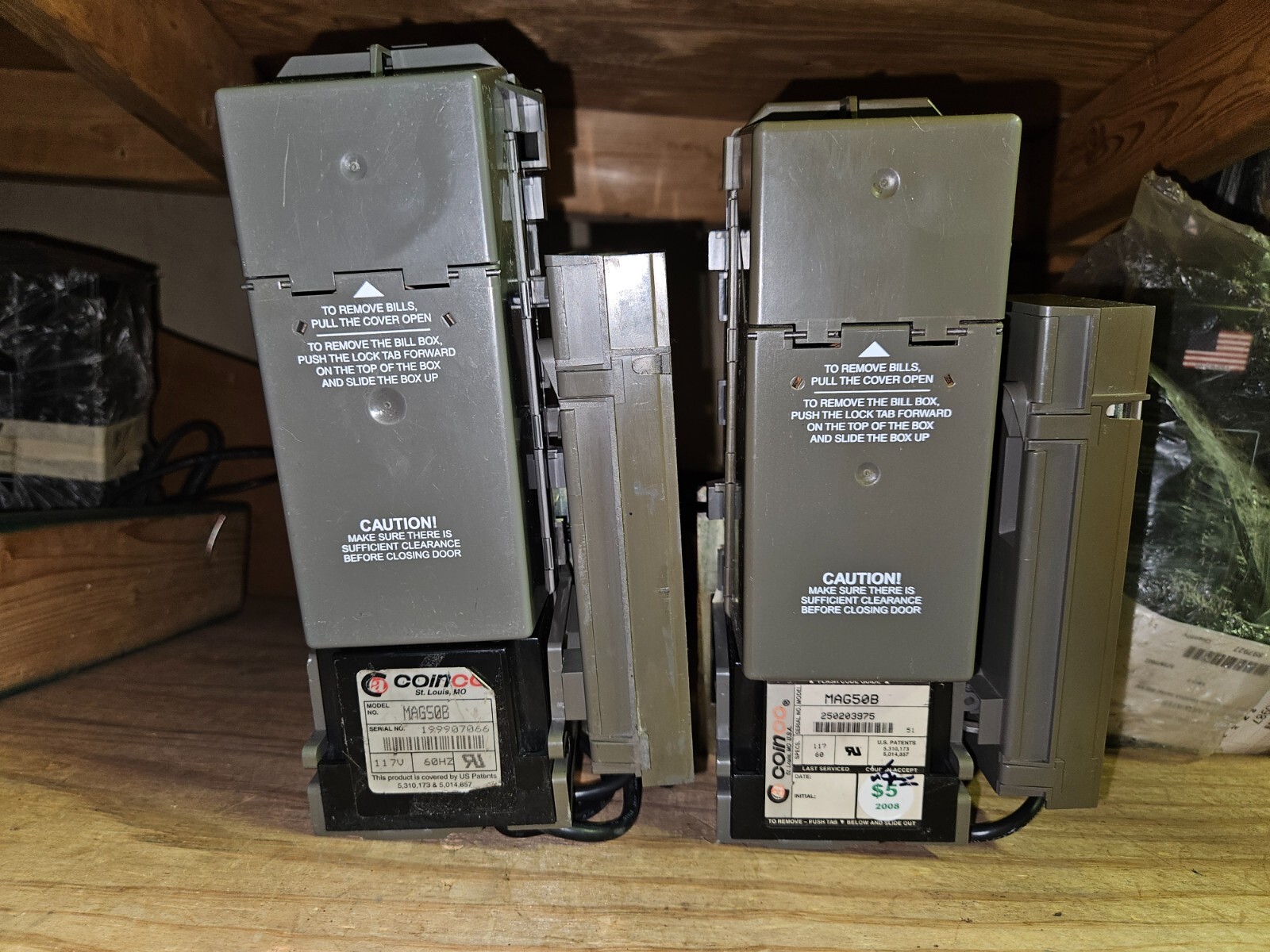 FULLY WORKING! Coinco MAG50B Bill Acceptor Validator for Vending, Arcade 117Volt