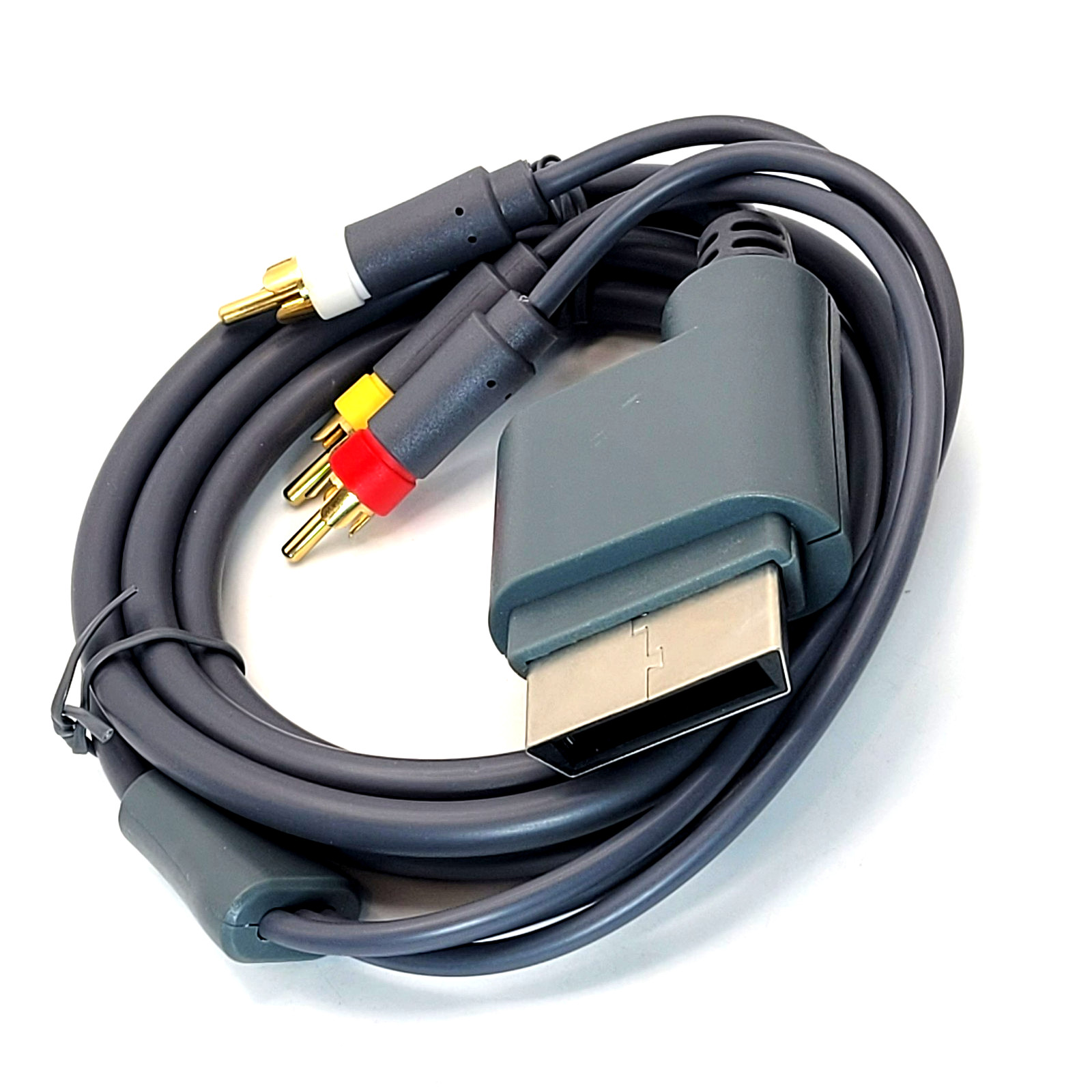 Microsoft XBox 360 AV Audio Video Composite RCA Cable Replacement - Brand New
