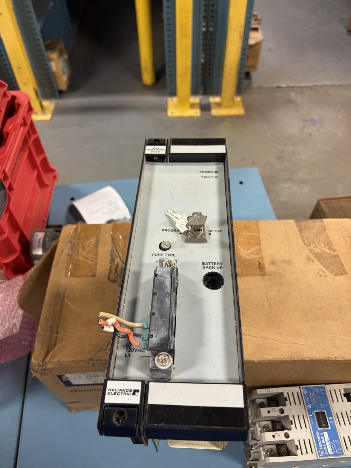 Reliance Electric 57493-A Slot Rack Power Supply 376 Watt Reltec Lorain ES371AMB