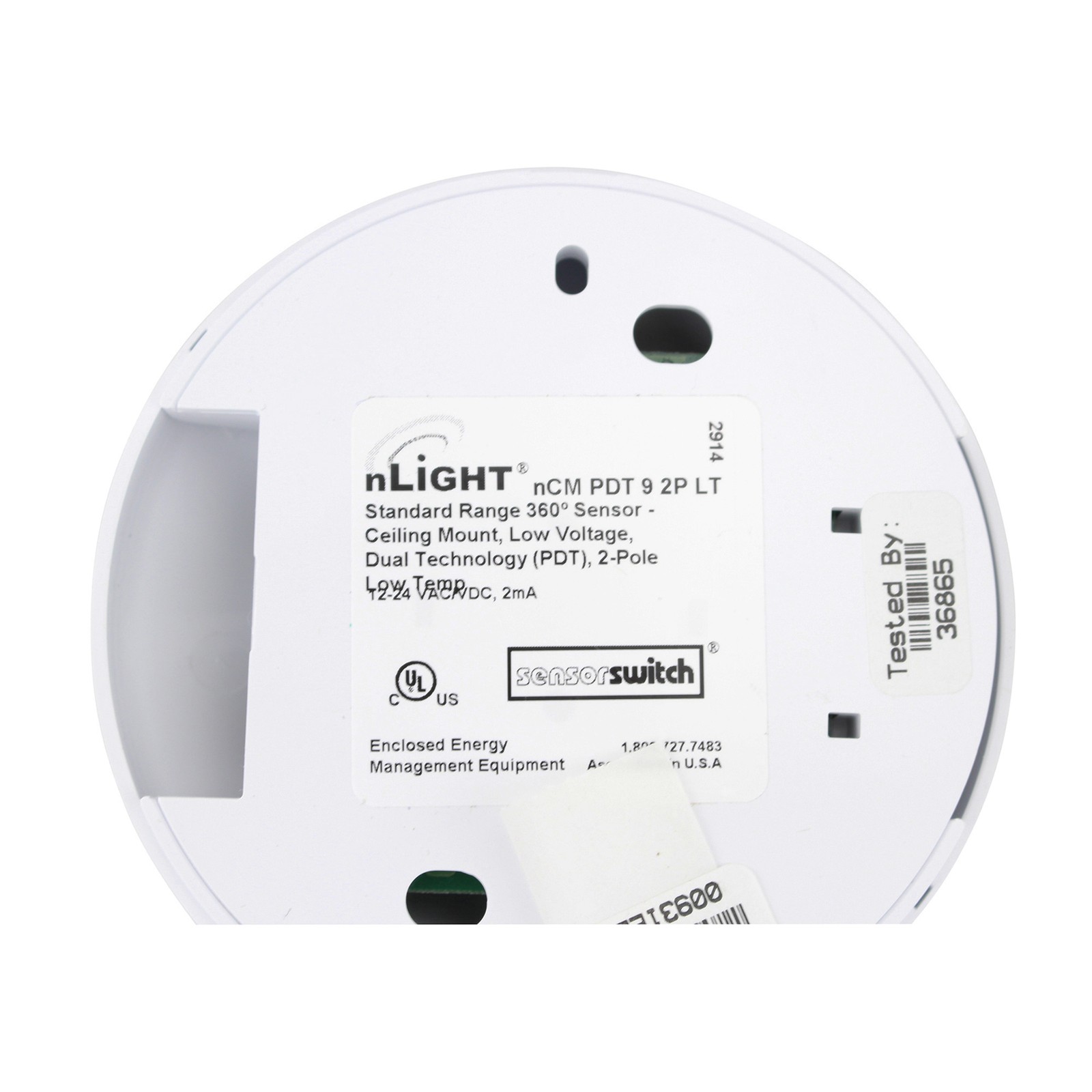 SENSOR SWITCH NCM-PDT-9-2P-LT NLIGHT STANDARD RANGE 360 SENSOR LOW VOLTAGE