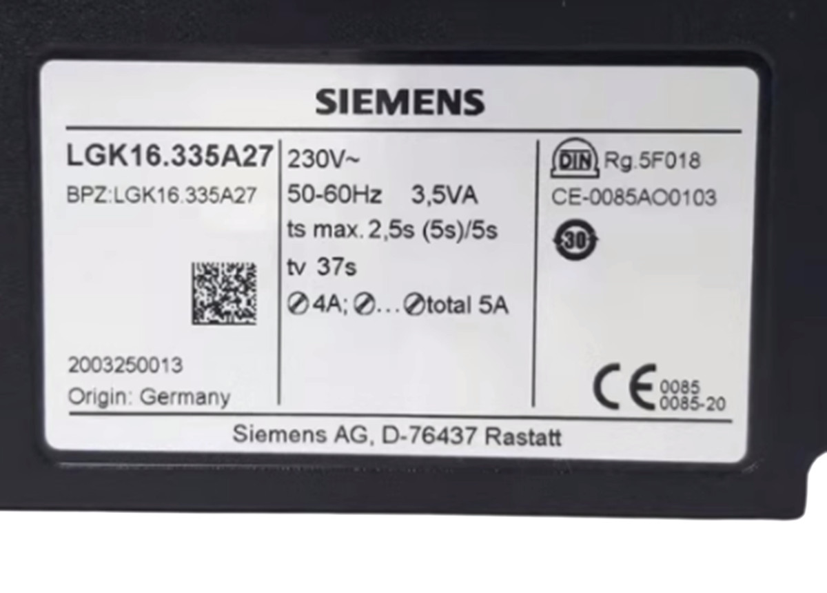 NEW SIEMENS LGK16.335A27 Burner Control