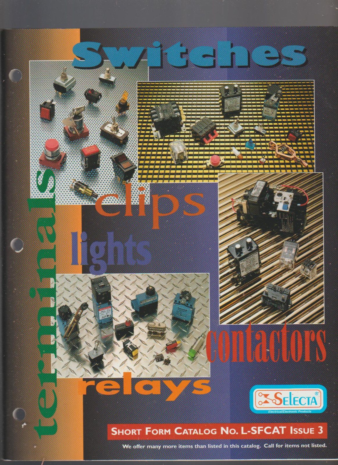 Selecta Witches Clips Lights Contactors Relays Catalog 1997
