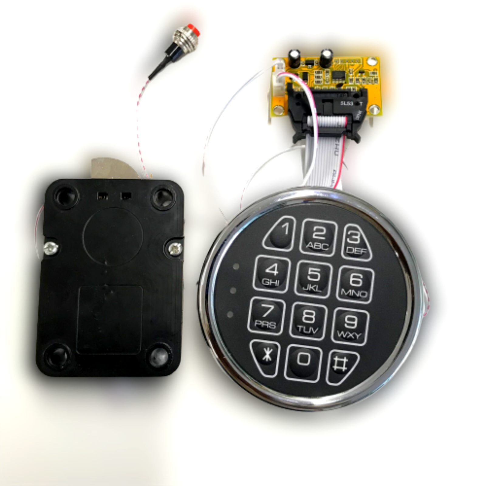 Stack on 14Gun Safe Lock Replacement with SwingBolt Lock Fireproof Chrome Keypad