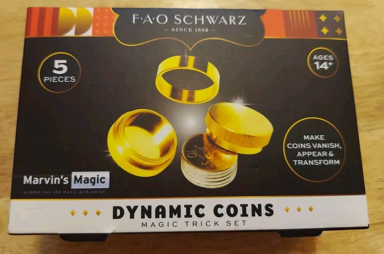 FAO Schwarz Dynamic Coins Magic Trick Set - GREAT GIFT!!