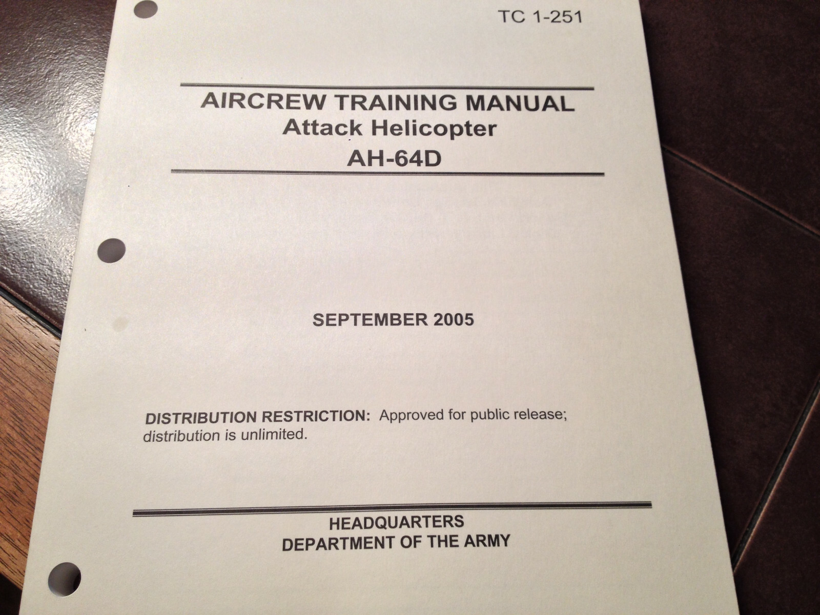 Boeing AH-64D Apache AirCrew Training Manual