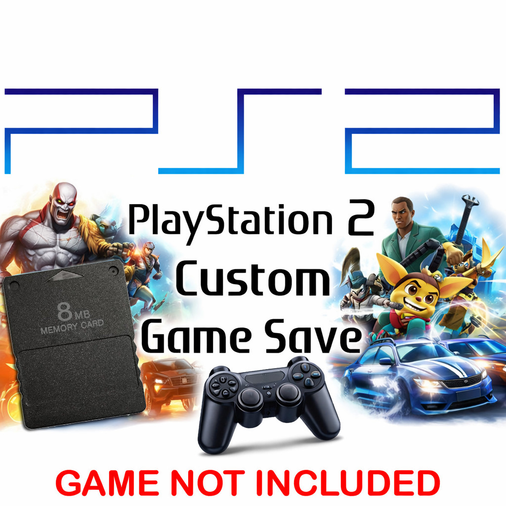 PS2 Unlocked 100% Custom PlayStation 2 Memory Card