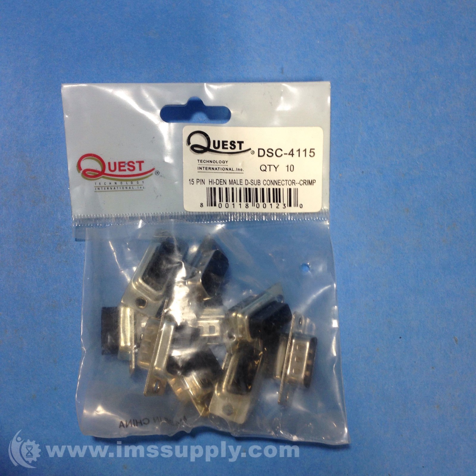 Quest Technologies DSC-4115 D Sub Connector Bag of 9 FNOB