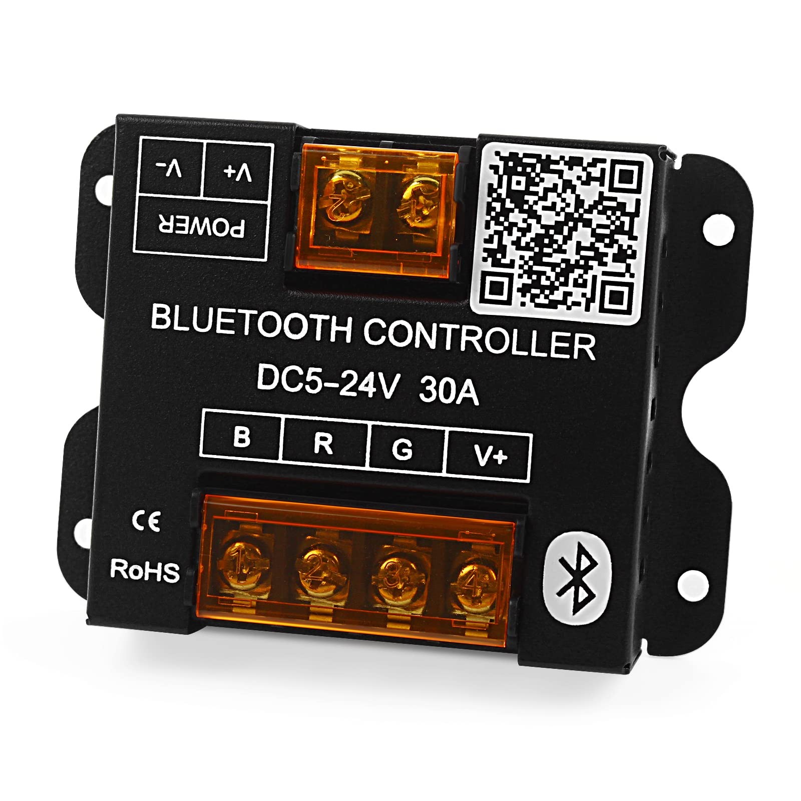 Bluetooth LED Music Controller DC5-24V 30A Smart RGB Bluetooth Controller wit...