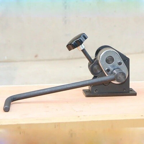 Manual Rolling Machine Three Roll Gear Bending Tools Hand-Cranking Pipe Bender