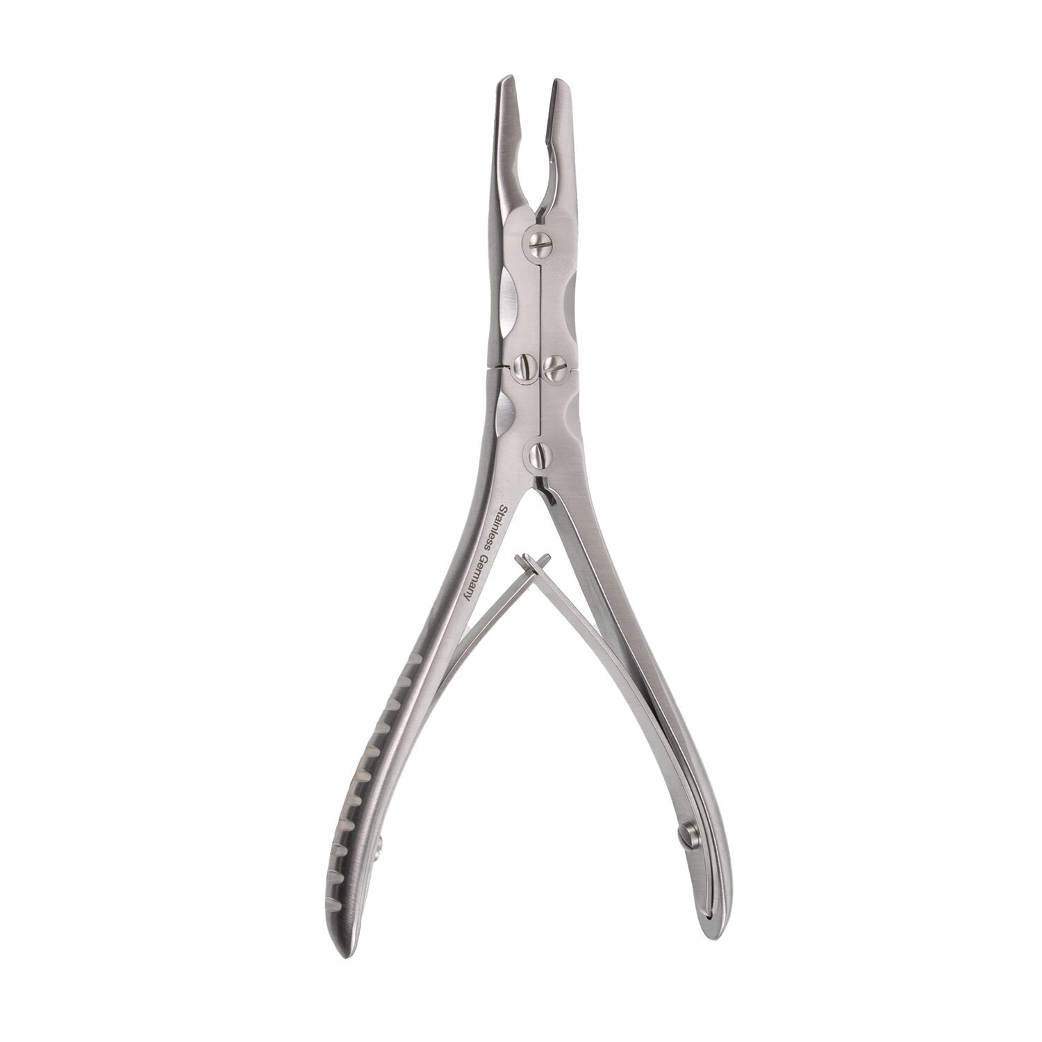 Ruskin Bone Rongeurs, 7", Double Action, Curved Jaws, 5mm Bite, Premium