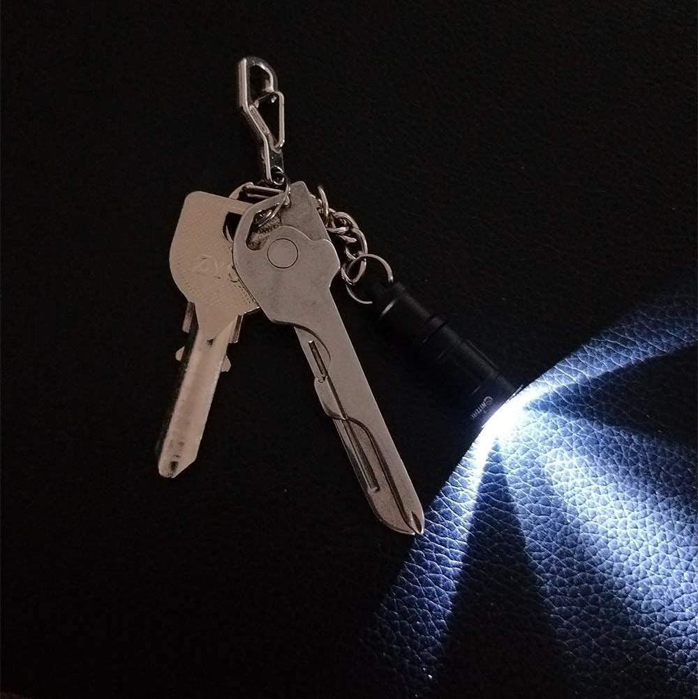 E1 Smallest Keychain Flashlight Tiny Mini Keychain Light Long-Lasting Safety