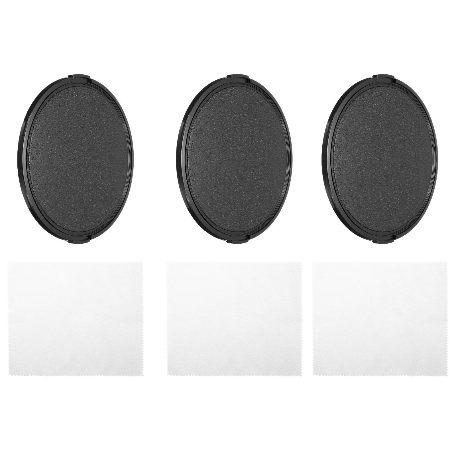 105mm Lens Cap, 3 Pack Sides Pinch Snap Camera Lens Cover for Front Lens