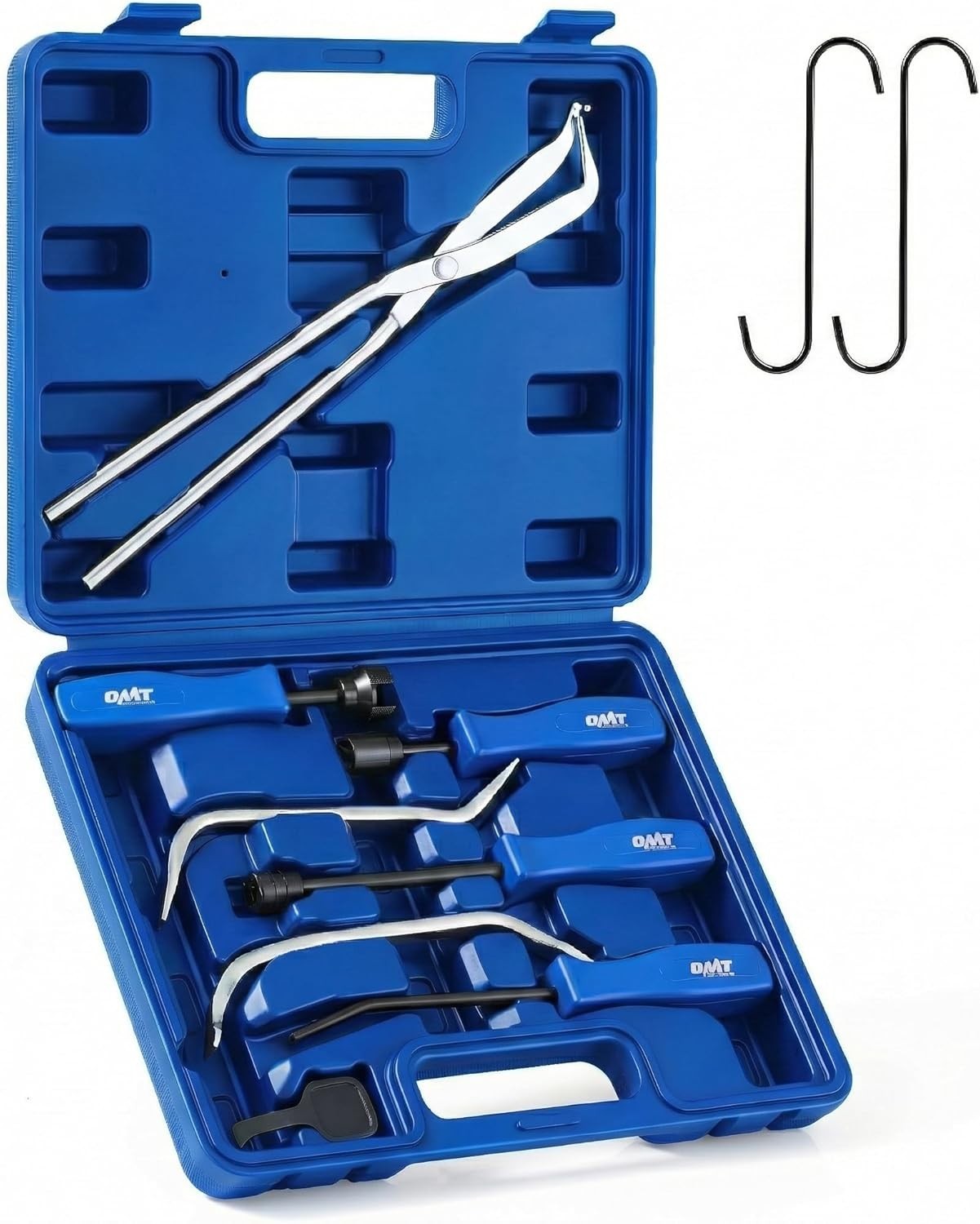 10pc Drum Brake Tool Kit with Spring Compressors, Pliers, and Adjustment Tools