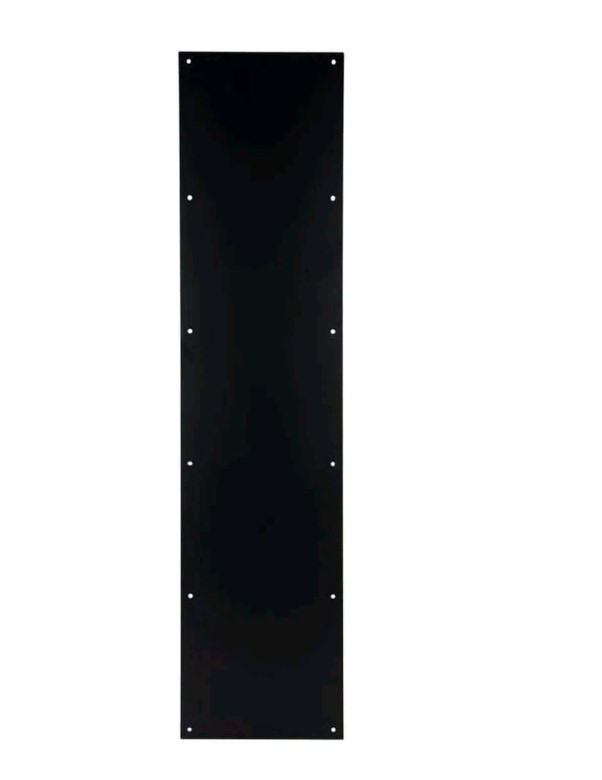 universal hardware 8 in. x 34 in. Matte Black Kick Plate