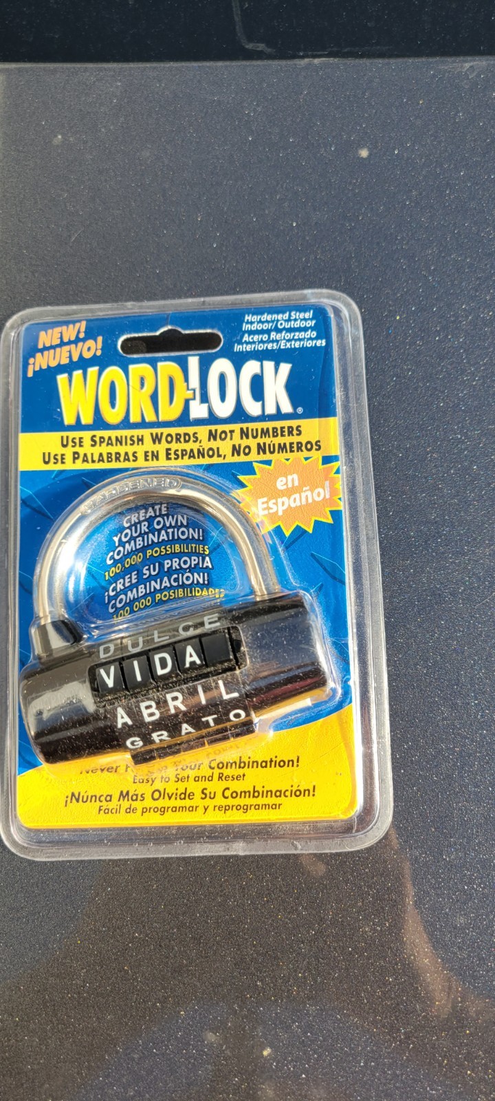 WordLock Padlock Brand New Sealed