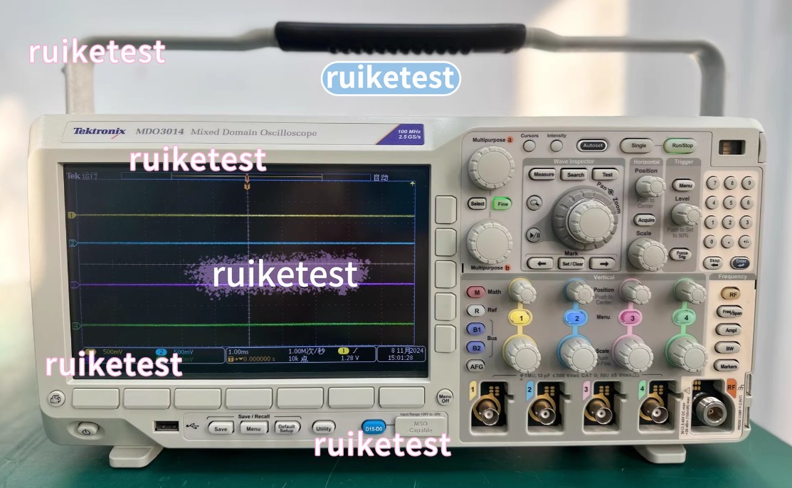 1PCS Tektronix MDO3014 Mixed Domain Oscilloscope, 4CH, 100 MHz, 2.5 GS/s