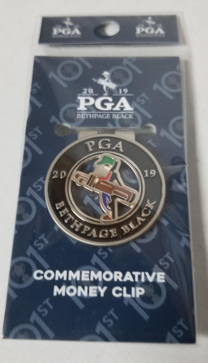 Bethpage BLACK 2019 PGA CHAMPIONSHIP TOUR BADGE/MONEY CLIP FREE SHIP wBuy It Now