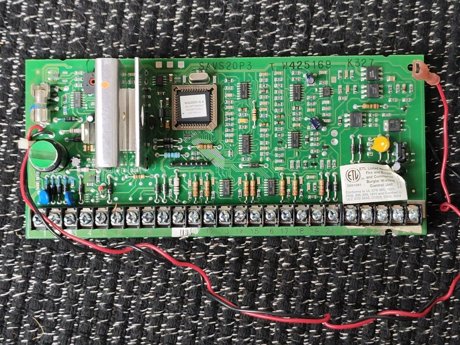 Honeywell WA3001-5.4 SASW3000EN Control Board