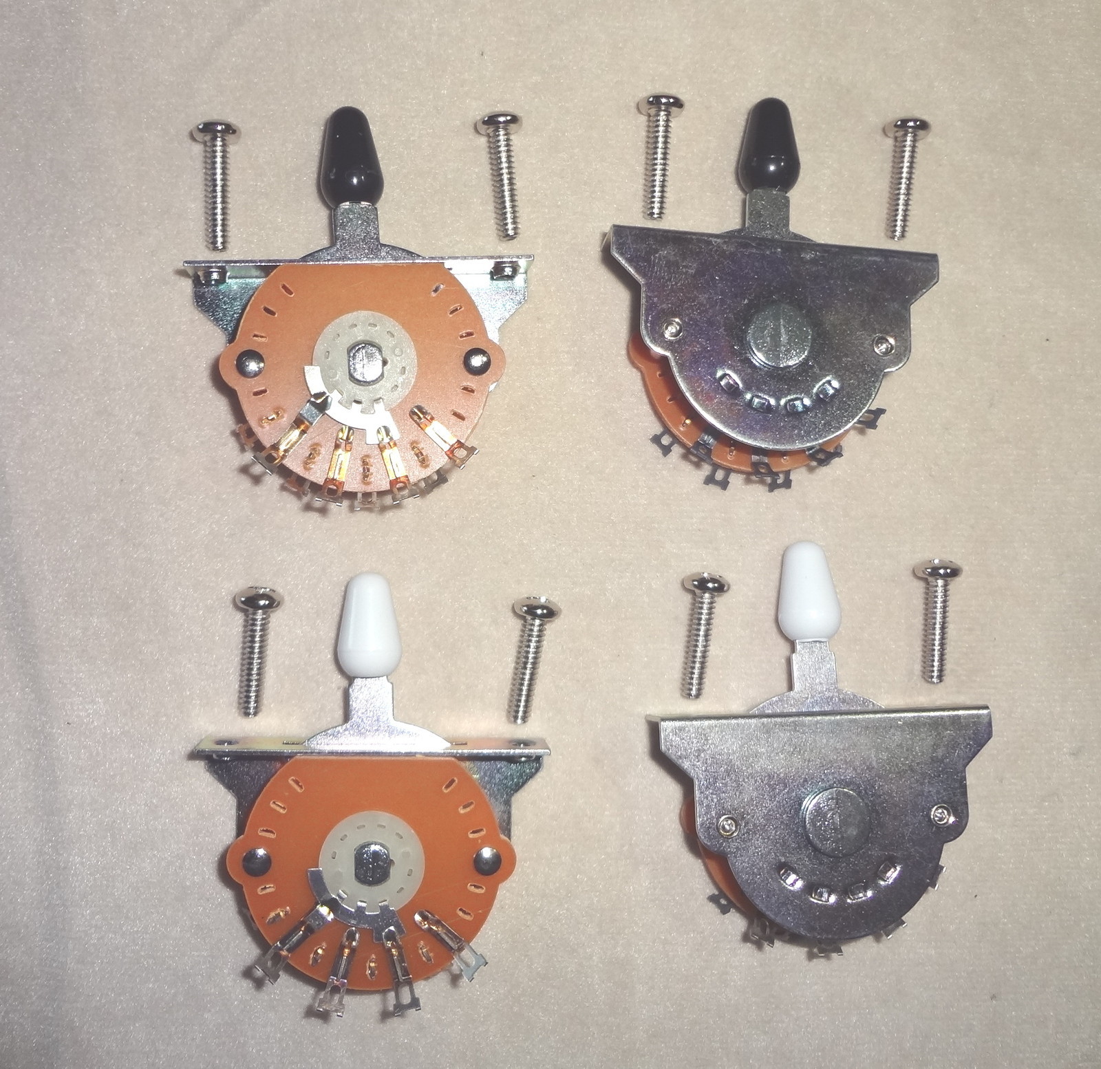 4 Lot of 3 WAY LEVER BLADE SWITCHES US  STRAT STYLE MIGHTY MITE  Electric Guitar