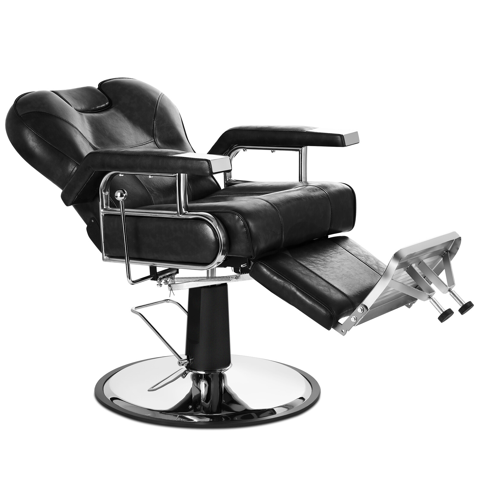 Black Reclining All Purpose Heavy Duty Barber Chair Hydraulic Salon Spa Beauty