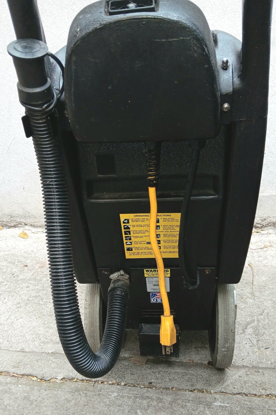 Tornado 9 Gallon Pull-Behind Carpet Extractor (100 Psi) Model # PFX900S - T