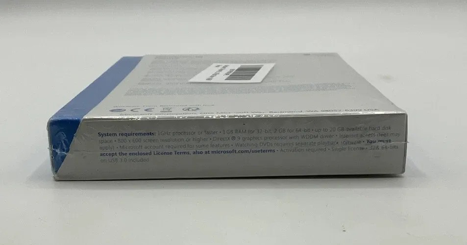 New Microsoft Windows 10 home 32/64-Bit Retail Box USB Drive Sealed