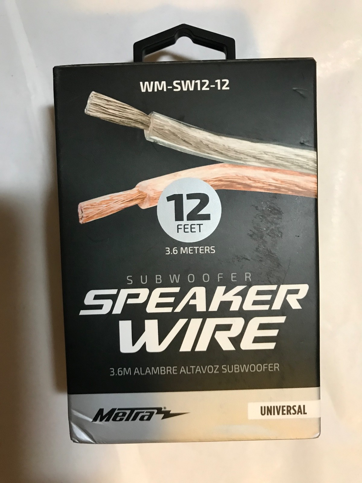 Metra Electronics WM-SW12-12 Subwoofer Speaker Wire / 12 Gauge / 12 Feet - NEW