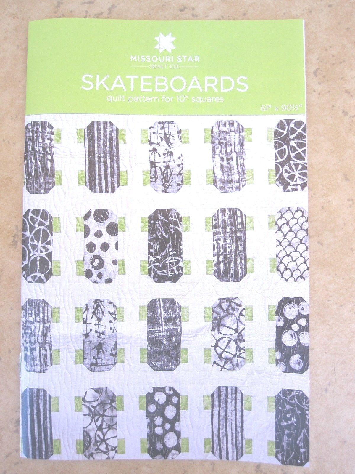 Skateboards Quilt Pattern for 10" Squares Square Project Missouri Star Quilt Co.