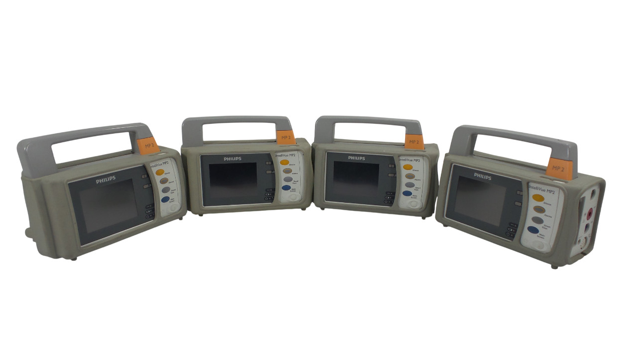 Lot of 4 Philips IntelliVue MP2 Patient Monitor M8102AM - Free Shipping