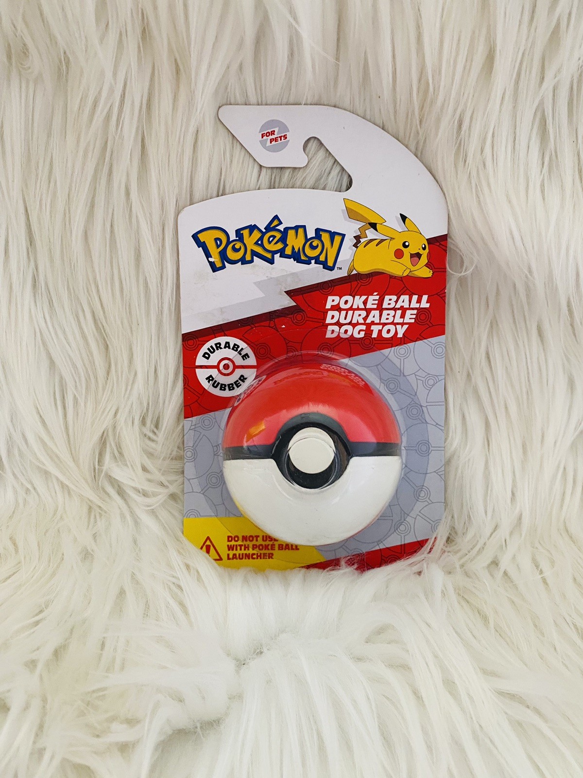 Pokemon Pokeball Dog Toy - Rubber Ball - BNIB