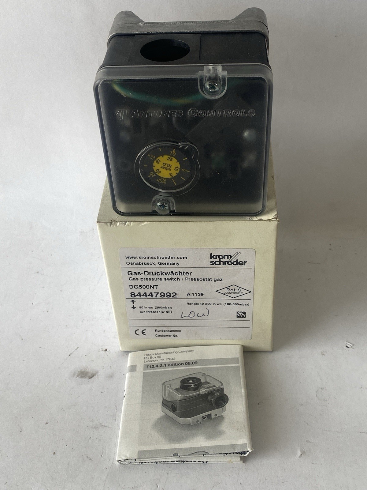 Kromschroder DG500NT Pressure Switch 84447992 NIB