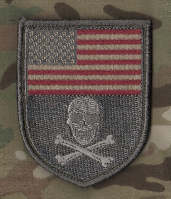 NATO ISAF SEAL SPECIAL WARFARE JOINT TASK FORCE vêlkrö US FLAG CALICO JACK SKULL