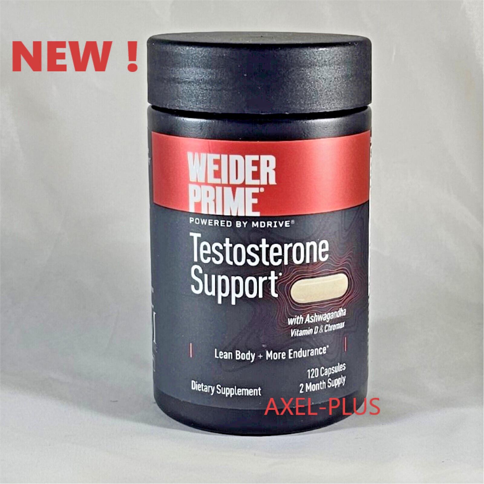 Weider Prime Testosteron   Support, 120 Capsules EXP 09/2028
