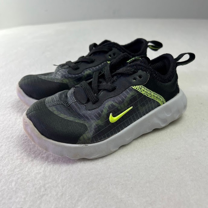 Nike Renew Lucent Toddler 8C Black Volt Athletic Sneakers CD6905-004