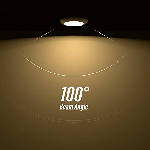Black 6 Inch LED Disk Light: Surface Mount Low 5CCT Switchable Black-4pack