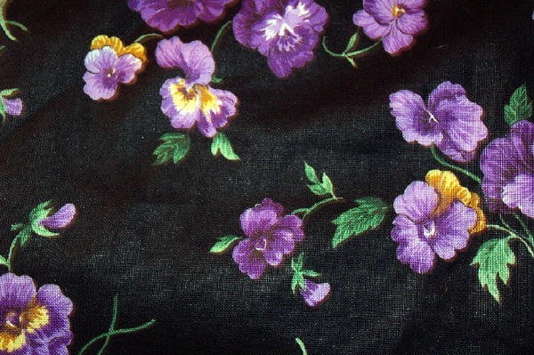 Beautiful Purple Pansey Shopping Bag Holder made by Grammy