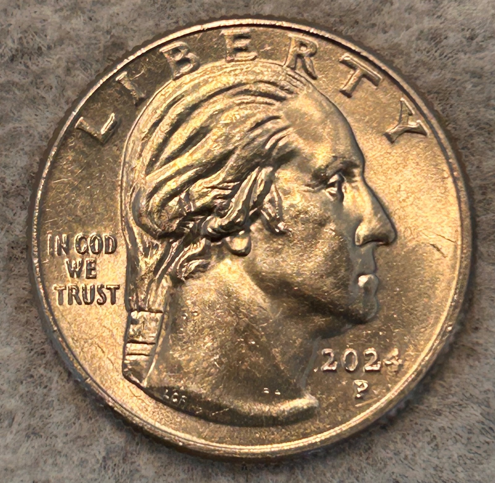 2024 Pauli Murray Quarter Error – “IN COD WE TRUST” –Rare Mint Die Chip