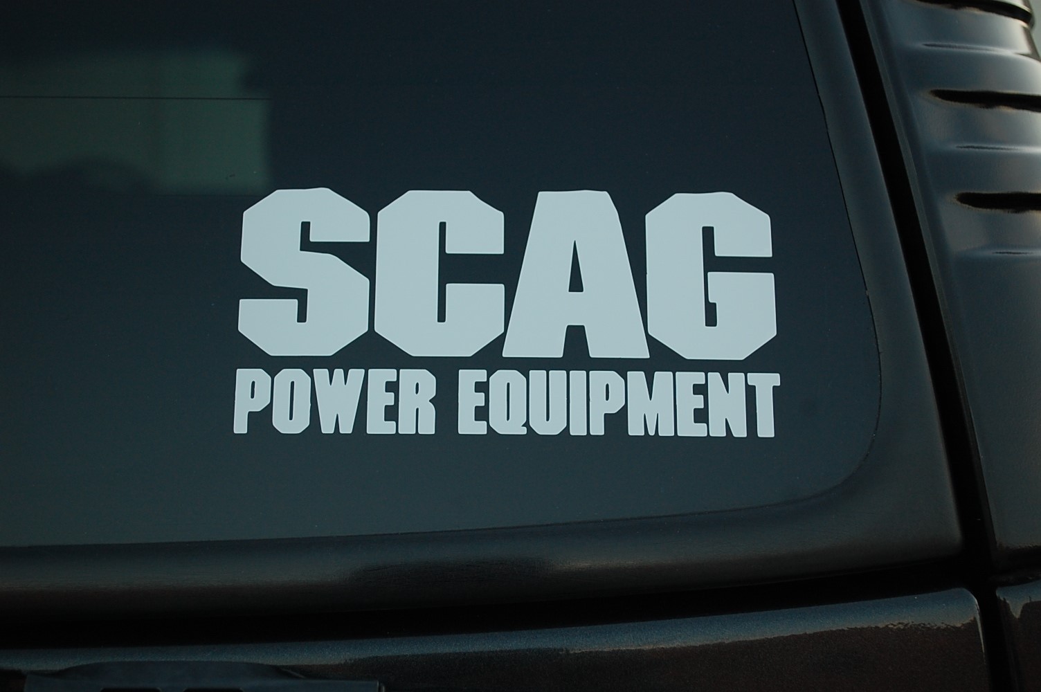 Scag Sticker Vinyl Decal Mower Truck Car Window Choose Size 6" To 18" (V427)