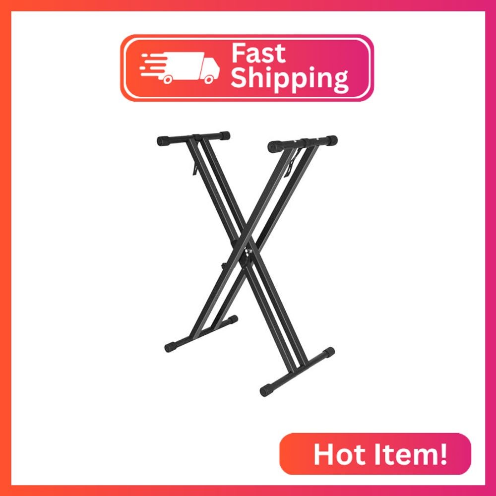 Height Adjustable Keyboard Stand With Quick Release Mechanism - Double X Foldabl