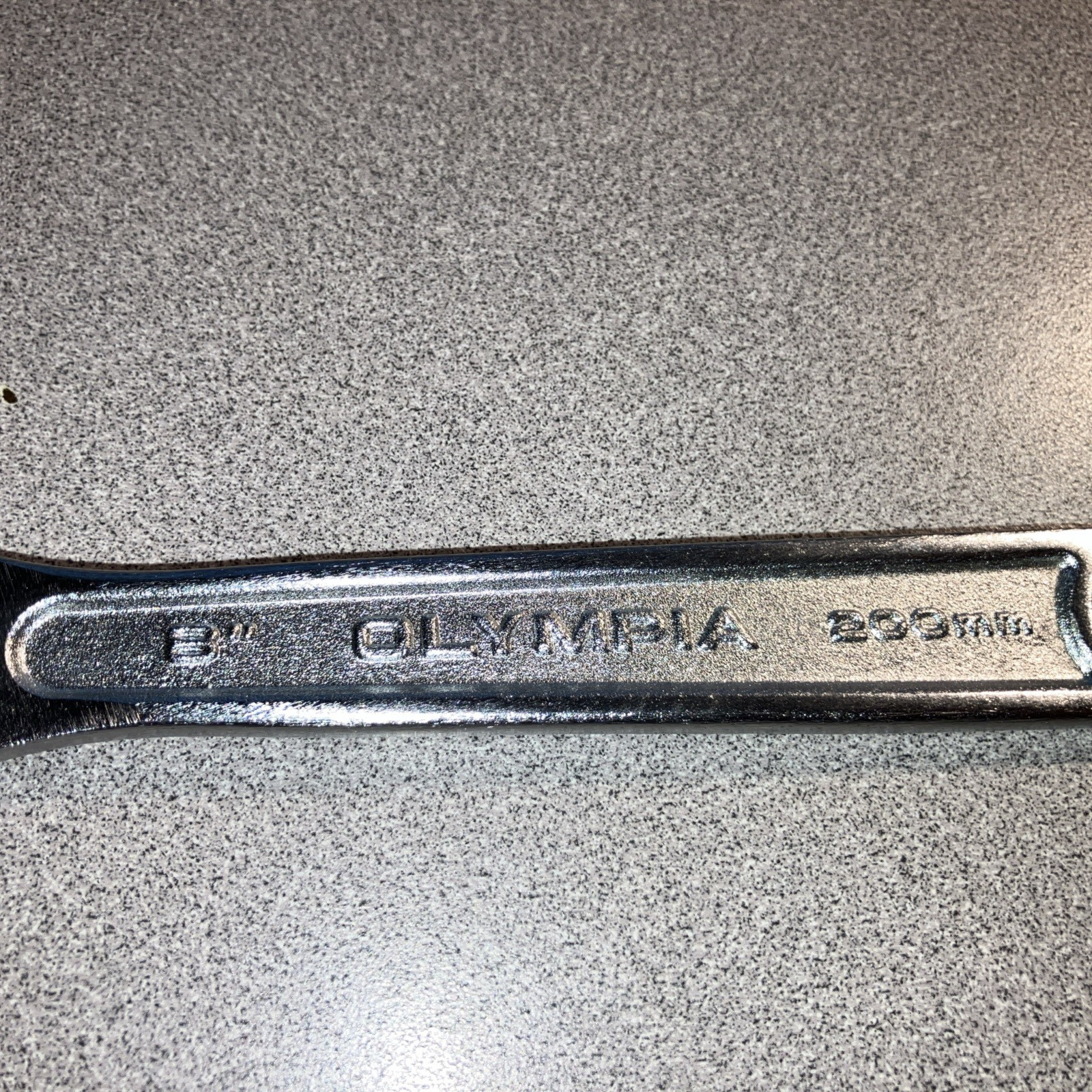 Olympia Tools 8 Inch 200mm Adjustable Wrench