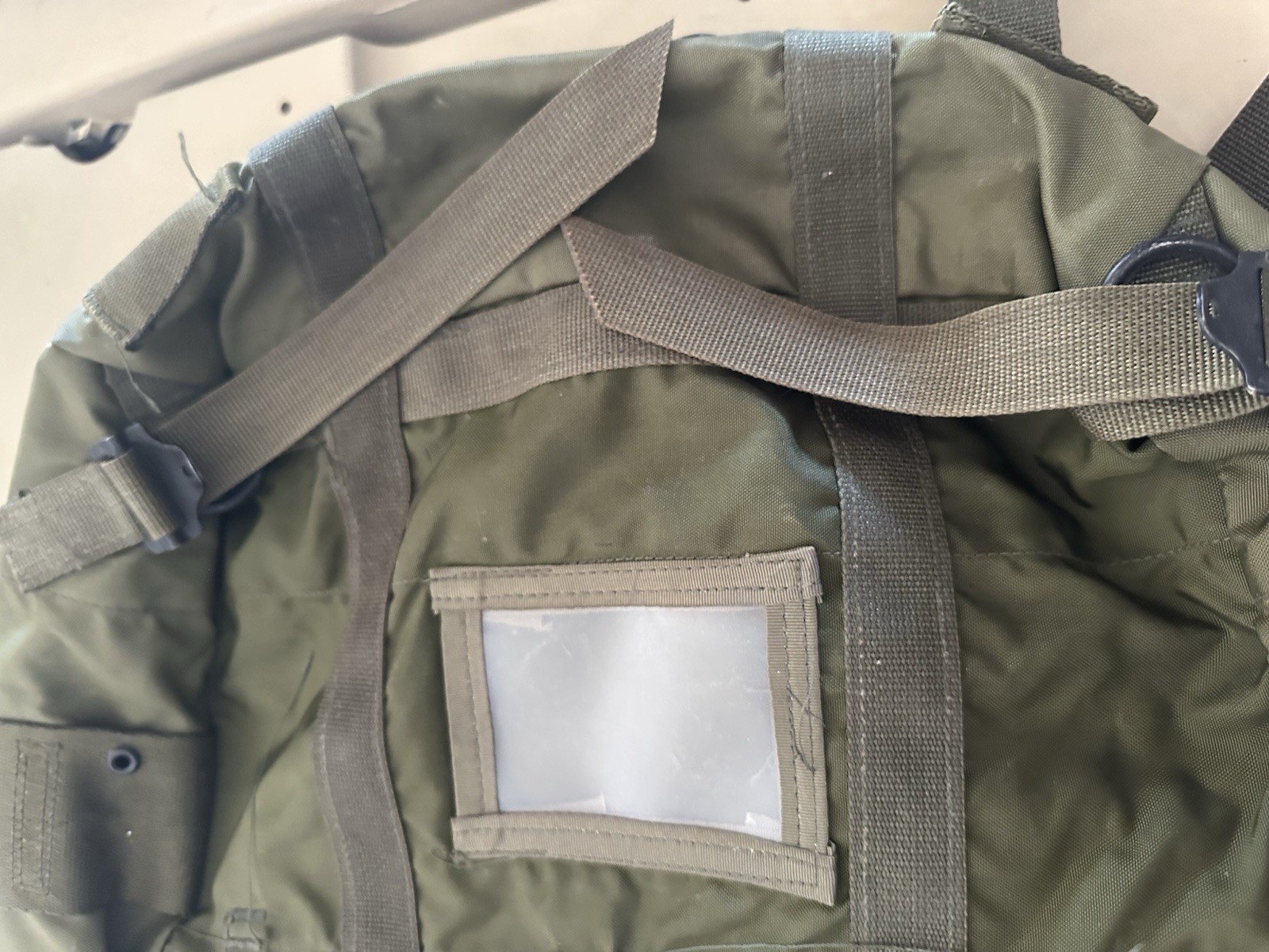 VTG 1977 Combat Field Pack Olive Drab Nylon Backpack Medium No Frame/ Straps
